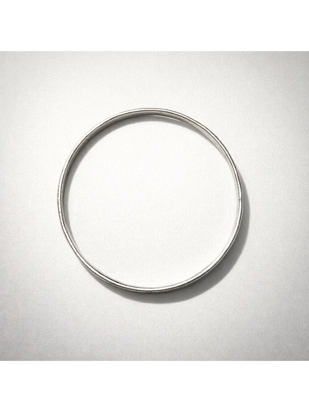 Vintage Silver Engraved Bangle Bracelet